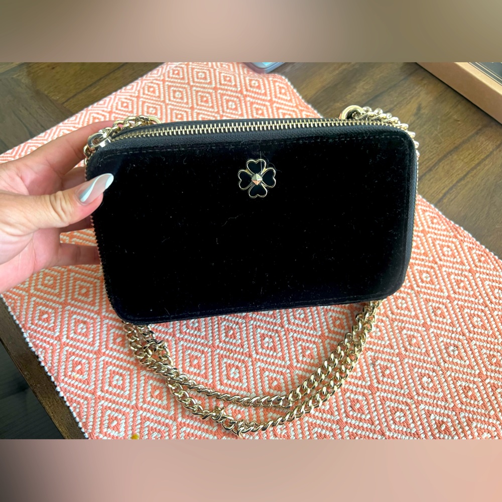 Kate spade suede wallet/shoulder bag